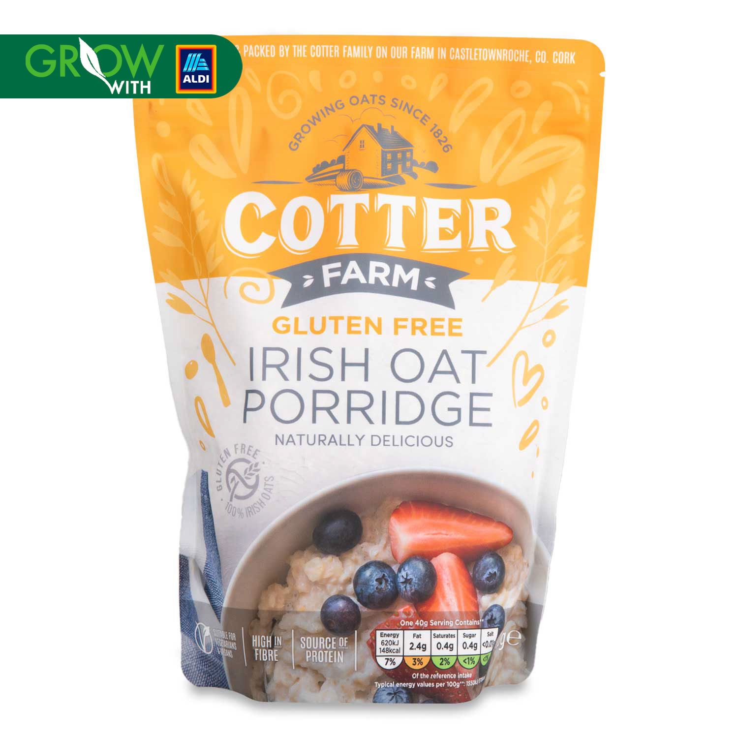 Gluten Free Porridge Oats 500g Cotter Farm